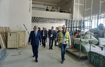 参观阿斯塔纳世博会举办地 参观阿斯塔纳世博会举办地