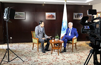 上合组织秘书长接受蒙古国家电视台采访 上合组织秘书长接受蒙古国家电视台采访