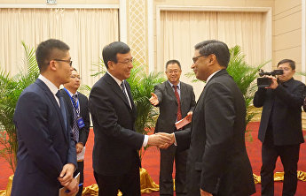 威海市市委书记会见上合组织秘书长一行 威海市市委书记会见上合组织秘书长一行