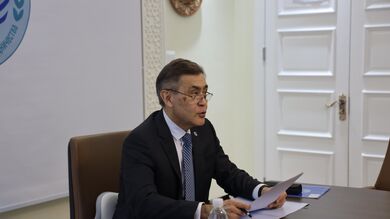 上海合作组织秘书长叶尔梅克巴耶夫以视频方式出席上合组织天津峰会成果研讨会