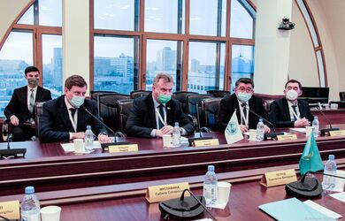 Встреча членов Миссии от ШОС с руководством Центризбиркома Республики Казахстан