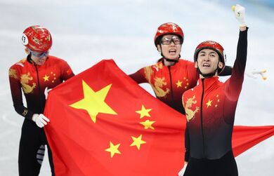 Сборная Китая по шорт-треку завоевала свое первое золото