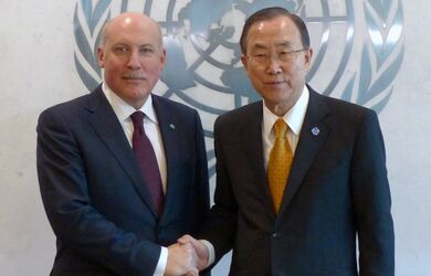 Встреча Генерального секретаря ШОС с Генеральным секретарем ООН