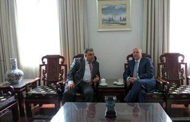 Встреча Генерального секретаря ШОС с Чрезвычайным и Полномочным Послом Республики Азербайджан