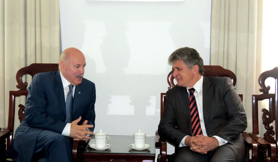 Встреча Генарального секретаря ШОС с Руководителем РЦПДЦА М.Енча