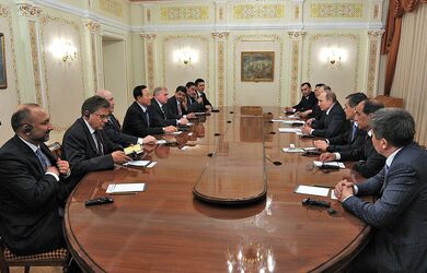 Встреча Президента России Владимира Путина с секретарями советов безопасности ШОС