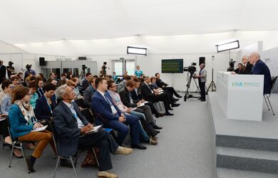 Брифинг Генерального секретаря ШОС Дмитрия Мезенцева