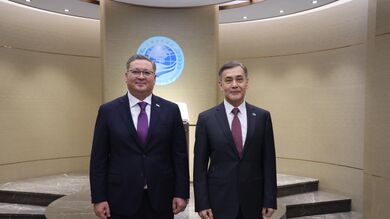 哈萨克斯坦副总理兼外长努尔特列乌到访上海合作组织秘书处