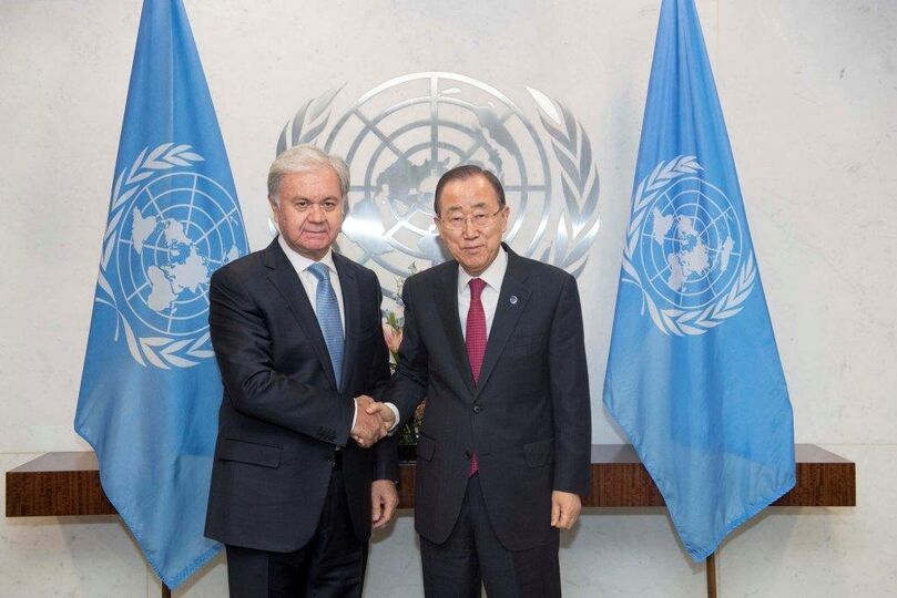 Р. Алимов: "Отношения между ШОС и ООН - пример эффективного взаимодействия между универсальной глобальной и региональной организациями". Генеральные секретари ООН и ШОС обсудили в Нью-Йорке перспективы сотрудничества