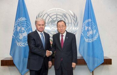 Р. Алимов: "Отношения между ШОС и ООН - пример эффективного взаимодействия между универсальной глобальной и региональной организациями". Генеральные секретари ООН и ШОС обсудили в Нью-Йорке перспективы сотрудничества