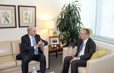 Рашид Алимов провёл встречу с заместителем Генерального секретаря ООН по политическим вопросам Джефри Фельтманом. 