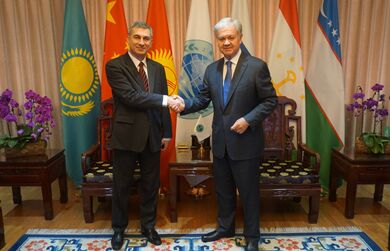 Встреча Генерального секретаря ШОС с Чрезвычайным и Полномочным Послом Ирака в КНР