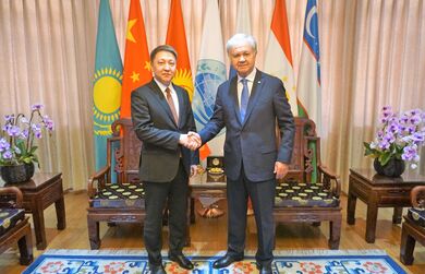 Встреча Генерального секретаря ШОС с Чрезвычайным и Полномочным Послом Кыргызской Республики в Китайской Народной Республике