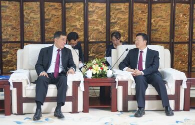 Генеральный секретарь ШОС встретился с Секретарем партийного комитета города Куньмин